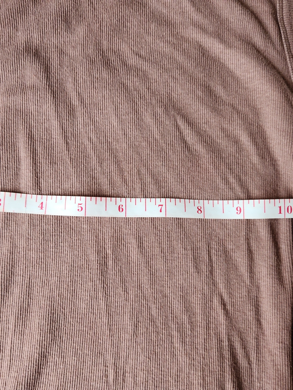 a new day Ribbed Tank Top - Dusty Mauve - Picture 3 of 4